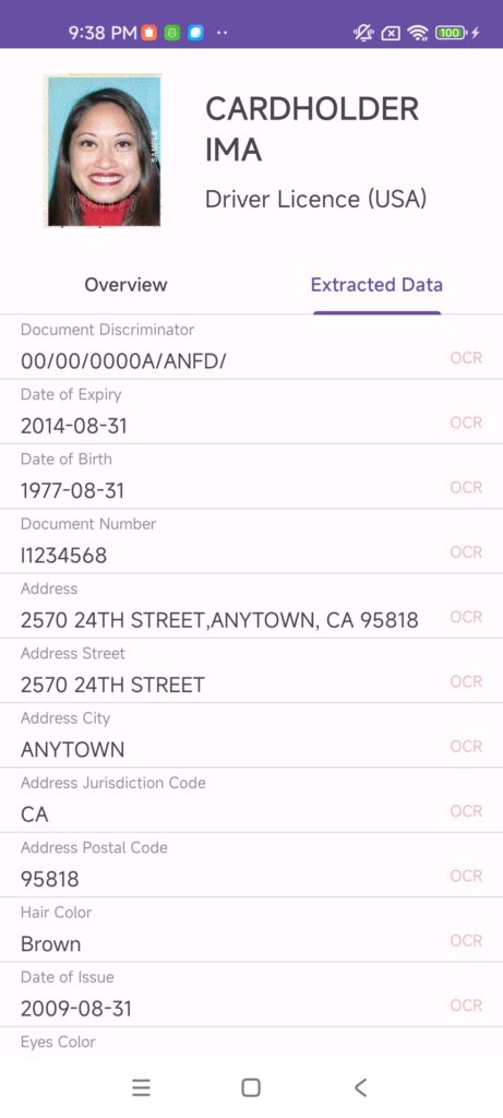 Android ID Scanner SDK: MiniAI