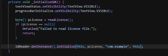how to integrate MiniAI ID Scanner SDK